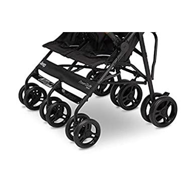 Jeep PowerGlyde Plus Side x Side Double Stroller by Delta Children, Black