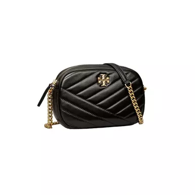 Tory Burch Kira Chevron Camera Bag (Black)