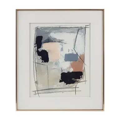 image of Abstract Reveal Framed Glass and Gallery Matted Wall Art with sku:mp95g-0286-olliix