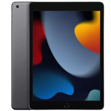 image of Apple - 10.2-Inch iPad (9th Generation) with Wi-Fi - 64GB - Space Gray with sku:mk2k3ll/a-streamline