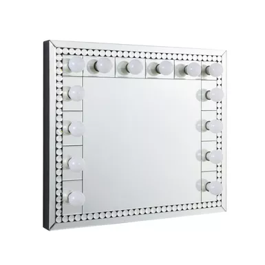 ACME Farai Accent Mirror, Mirrored & Faux Crystal Diamonds