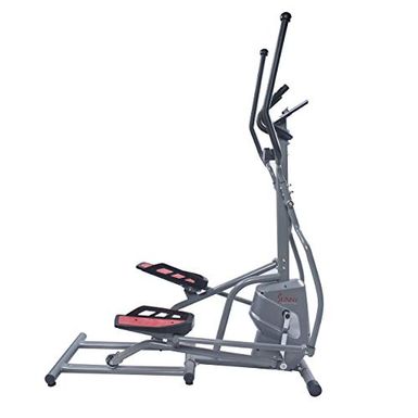 image of Sunny Health & Fitness Magnetic Elliptical Trainer Elliptical Machine w/Tablet Holder, LCD Monitor and Heart Rate Monitoring - SF-E3810 with sku:b07l3jbdsc-sun-amz