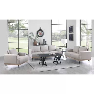 Kester Recessed Track Arm Sofa Beige