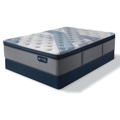 blue fusion 1000 plush pillow top