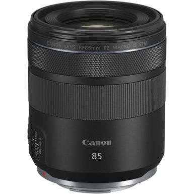 Alt View Zoom 1. Canon - RF 85mm f/2 Macro IS STM Medium Telephoto Lens for EOS R Cameras - Black