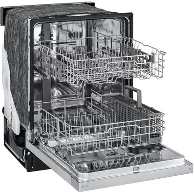 Alt View Zoom 11. LG - 24" Front Control Built-In Stainless Steel Tub Dishwasher with SenseClean and 52 dBA - Stainless steel