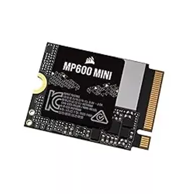 image of Corsair MP600 Mini 2TB M.2 NVMe PCIe x4 Gen4 SSD - M.2 2230 - Up to 7,000MB/sec Sequential Read - High-Density 3D TLC NAND - Great for Steam Deck and Microsoft Surface - Black with sku:b0d42cpwt8-amazon