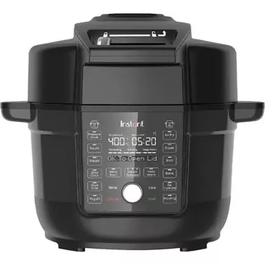 image of Instant Pot - Duo Crisp with Ultimate Lid Multi-Cooker + Air Fryer, 6.5 Quart - Black with sku:bb21989083-bestbuy