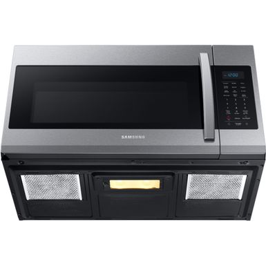 Alt View Zoom 13. Samsung - 1.9 Cu. Ft.  Over-the-Range Microwave with Sensor Cook - Stainless steel