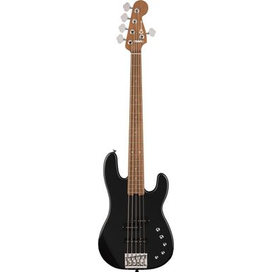 image of Charvel Pro-Mod San Dimas Bass PJ V 5-String Bass Guitar, Metallic Black with sku:ch2965068595-adorama