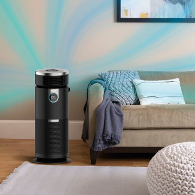 Alt View Zoom 20. Shark - 3-in-1 Max Air Purifier, Heater & Fan with NanoSeal HEPA, Cleansense IQ, Odor Lock, for 1000 Sq. Ft - Charcoal Gre