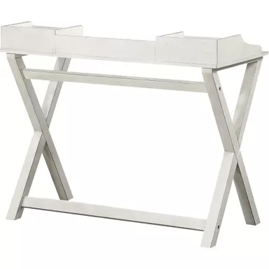 OSP Home Furnishings - Barton Birch Veneer 2-Drawer Writing Desk - White Wash