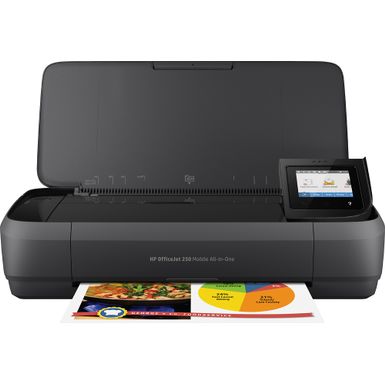 image of HP - OfficeJet 250 Mobile Wireless All-In-One Inkjet Printer - Black with sku:bb20042957-5375401-bestbuy-hp