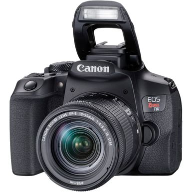 Alt View Zoom 13. Canon - EOS Rebel T8i DSLR Camera with EF-S 18-55mm Lens - Black