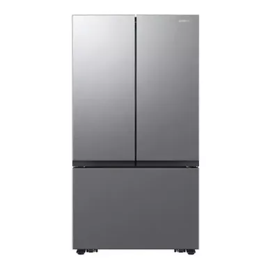 Samsung - 27 cu. ft. 3-Door French Door Counter Depth Smart Refrigerator with Dual Auto Ice Maker - Fingerprint Resistant Stainless Look