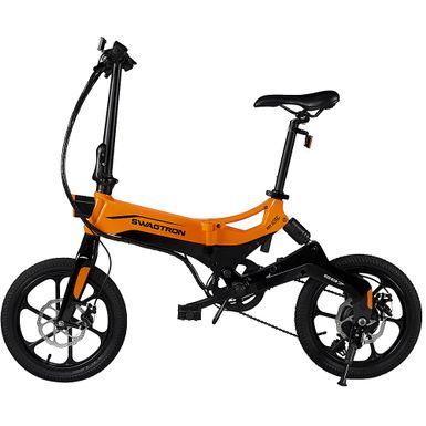 Front Zoom. Swagtron - EB-7 Plus Electric Bike w/ 19-mile Max Operating Range & 18.6 mph Max Speed - Orange