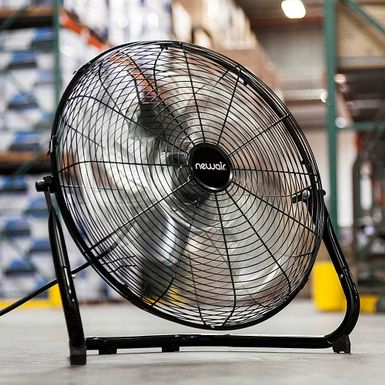 Alt View Zoom 16. NewAir - 3000 CFM 18” High Velocity Portable Floor Fan with 3 Fan Speeds and Long-Lasting Ball Bearing Motor - Black