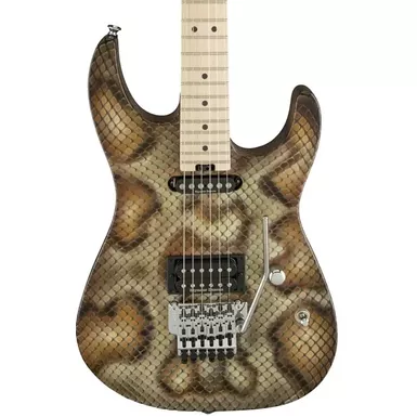image of Charvel Pro-Mod Snake Warren DeMartini Signature Electric Guitar. Maple FB, Snakeskin with sku:cha-2969197591-guitarfactory