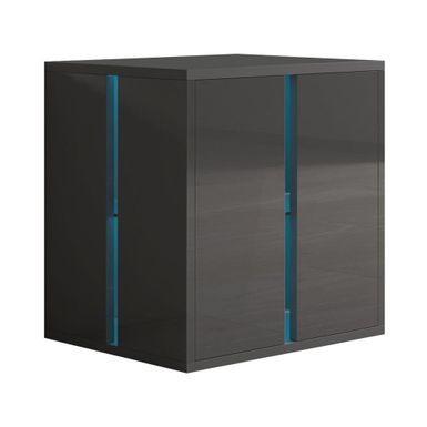 image of Cube Modern Storage Nightstand - Gray with sku:d4n9_nqbngvcaa7d64zt7qstd8mu7mbs-overstock