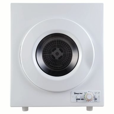 image of Magic Chef 3.5 cu. ft. White Compact Electric Dryer with sku:mcsdry35w1-magicchef