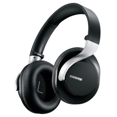image of Shure Aonic 40 Black Wireless Portable Noise Canceling Over-ear Headphones with sku:b09lq6pqcw-shu-amz