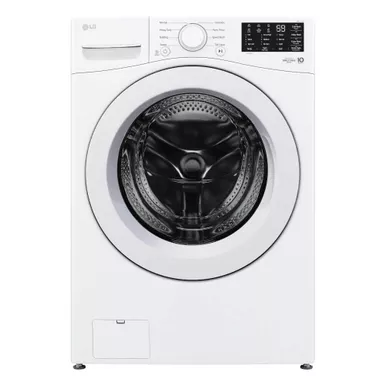 image of LG - 5.0 Cu. Ft. High-Efficiency Front Load Washer with 6Motion Technology - White with sku:bb22063534-bestbuy