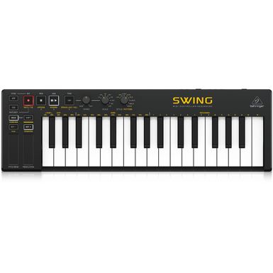 image of Behringer SWING 32-Key USB MIDI Controller Keyboard with 64-Step Sequencer with sku:beswing-adorama