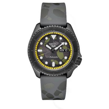 image of Seiko 5 Mens Sports Watch One Piece Sanji Limited Edition with sku:srph69-electronicexpress