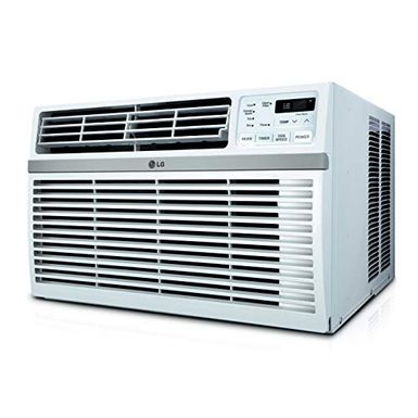 image of LG - 260 Sq. Ft. 6 000 BTU Window Air Conditioner - White with sku:bb21234993-6354715-bestbuy-lg