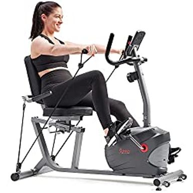 image of Sunny Health & Fitness Performance Interactive Series Recumbent Exercise Bike with Exclusive SunnyFit App Enhanced Bluetooth Connectivity - SF-RB420031 with sku:b09rgc1phw-amazon