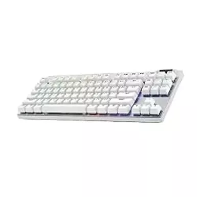image of Logitech - PRO X TKL LIGHTSPEED Wireless Mechanical Tactile Switch Gaming Keyboard with LIGHTSYNC RGB - White with sku:bb22199955-bestbuy