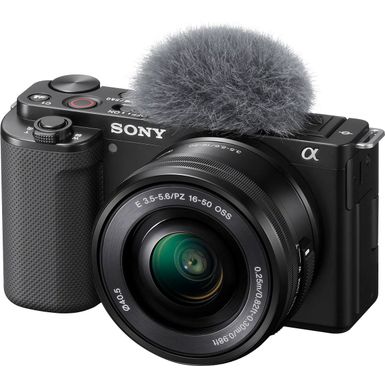 Angle Zoom. Sony - Alpha ZV-E10 Kit Mirrorless Vlog Camera with 16-50mm Lens - Black