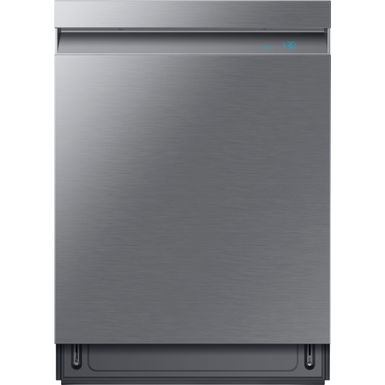 image of Samsung - Linear Wash 24" Top Control Built-In Dishwasher with AutoRelease Dry, 39 dBA - Stainless steel with sku:dw80r9950us-electronicexpress