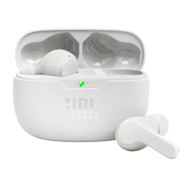image of JBL Vibe Beam True Wireless Earbuds White with sku:jblvbeamwhtam-powersales