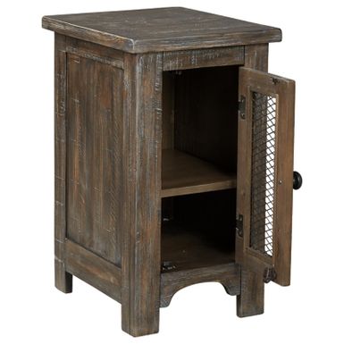 image of Brown Danell Ridge Chair Side End Table with sku:t446-7-ashley