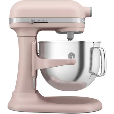 image of KitchenAid 7-Qt. Bowl Lift Stand Mixer in Feather Pink with sku:ksm70skxxft-almo