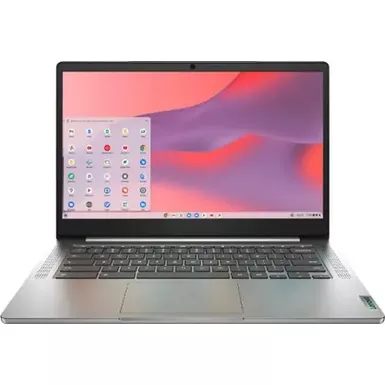 image of Lenovo - Chromebook 3 14" Touch Laptop - Mediatek MT8183 - 4GB Memory - 64GB eMMC - Arctic Grey with sku:bb21693250-bestbuy