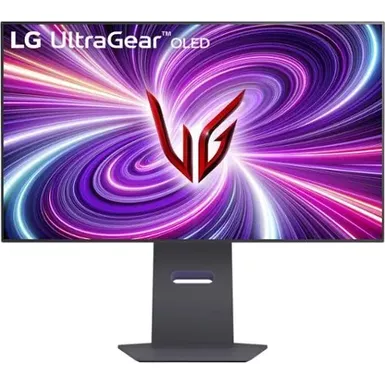 image of LG UltraGear 32" OLED UHD 240Hz 0.03ms NVIDIA G-SYNC Compatible and AMD Freesync Premium Pro Gaming Monitor with HDR - Black with sku:bb22272369-bestbuy