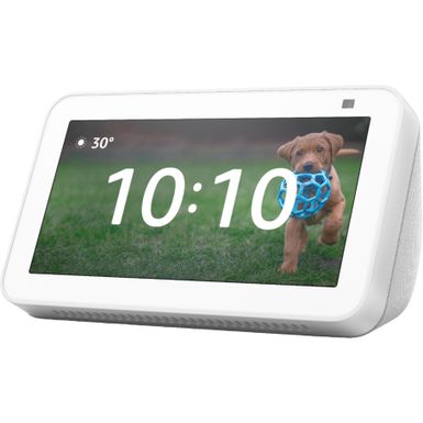 image of Amazon - Echo Show 5 (2nd Gen, 2021 release) | Smart display with Alexa and 2 MP camera - Glacier White with sku:bb21747235-6461322-bestbuy-amazon