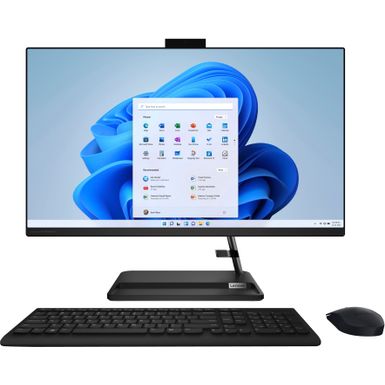 image of Lenovo - IdeaCentre AIO 3 27" All-In-One - AMD Ryzen 5 - 8GB Memory - 512GB Solid State Drive - Black with sku:bb22096873-6535559-bestbuy-lenovo
