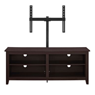 58-inch Espresso Wood TV Stand with Removable Mount - 58" Espresso Wood TV Stand with Mount