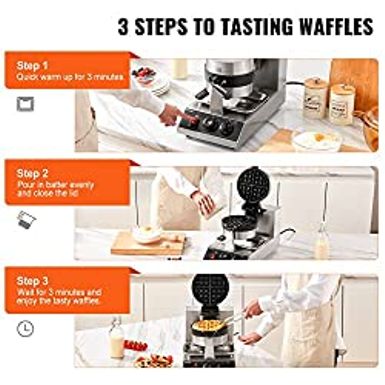 Stainless Steel Body Waffle Stick Maker (Crispy Machine)