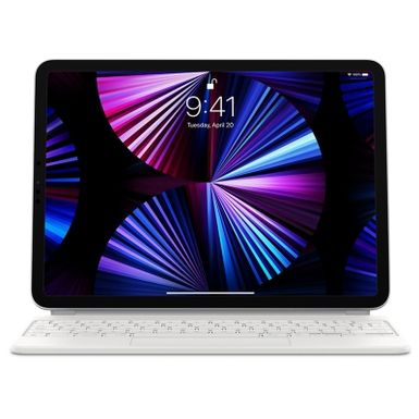 image of Apple - Magic Keyboard for 11-inch iPad Pro (1st  2nd  or 3rd Generation) and iPad Air (4th  or 5th Generation) - White with sku:bb21207550-6340387-bestbuy-apple