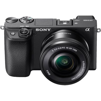 Alt View Zoom 11. Sony - Alpha a6400 Mirrorless Camera with E PZ 16-50mm f/3.5-5.6 OSS Lens - Black
