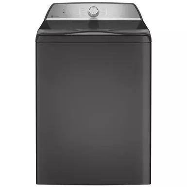 image of GE Profile - 5.0 Cu Ft High Efficiency Smart Top Load Washer with Smarter Wash Technology, Easier Reach & Microban Technology - Diamond Gray with sku:bb21807979-bestbuy