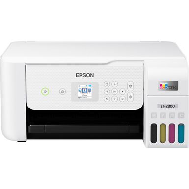 Alt View Zoom 15. Epson - EcoTank ET-2800 Wireless All-in-One Supertank Inkjet Printer - White