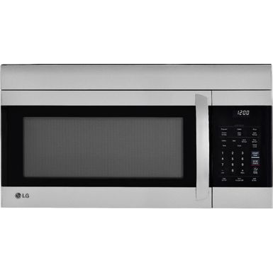 image of LG - 1.7 Cu. Ft. Over-the-Range Microwave with EasyClean - Stainless steel with sku:bb21551474-6413172-bestbuy-lg