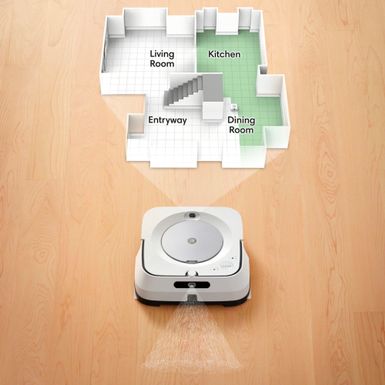 Alt View Zoom 14. iRobot - Braava jet m6 Wi-Fi Connected Robot Mop - White