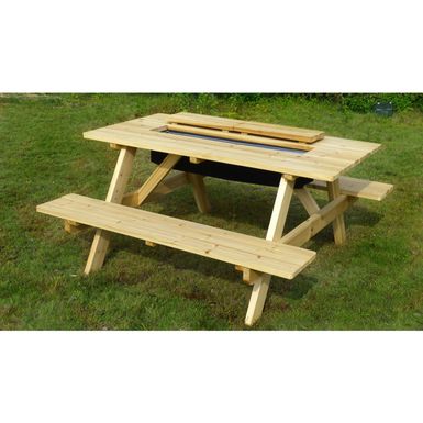 image of Sorrento Wood Cooler Picnic Table by Havenside Home - Natural with sku:ycu0a2qroatvs1gw3qegaqstd8mu7mbs-mer-ovr