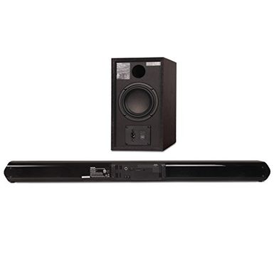 image of Toshiba - 2.1-Channel Soundbar System with Wireless Subwoofer and Digital Amplifier - Black with sku:bb20832603-6084503-bestbuy-toshiba